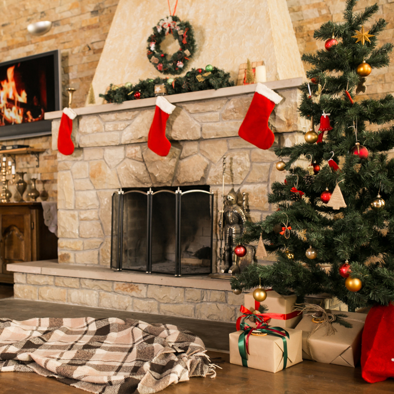 christmas tree in livingroom